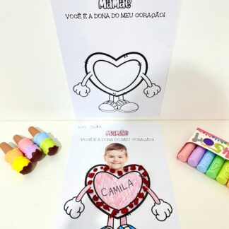 Atividade Dia das Mães - Papel Crepom