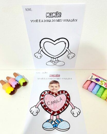 Atividade Dia das Mães - Papel Crepom