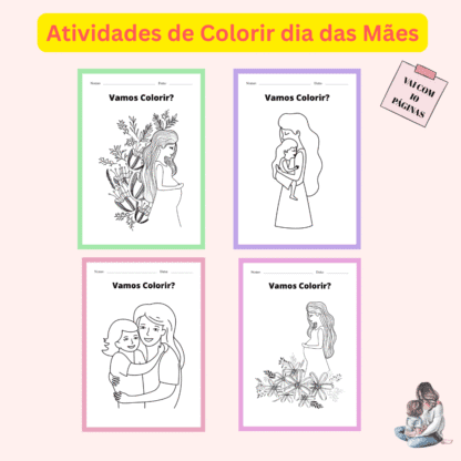 🌸 Atividade de Colorir – Dia das Mães 🌸 - Image 2