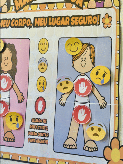 🧒👧 Painel Interativo Semáforo do Toque Maio Laranja – Meu Corpinho é Meu - Image 5