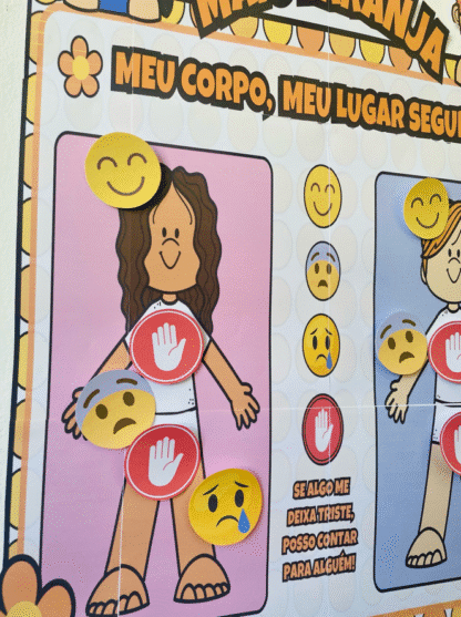 🧒👧 Painel Interativo Semáforo do Toque Maio Laranja – Meu Corpinho é Meu - Image 3