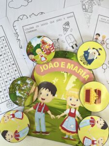 João e maria – Luva de história + Atividades