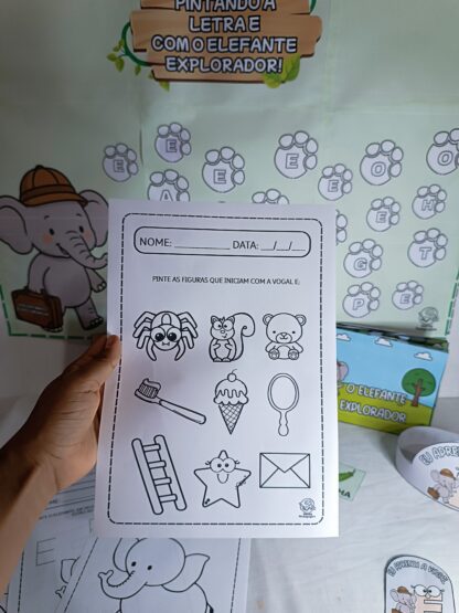 Kit educativo Vogal E 🐘 - Image 6