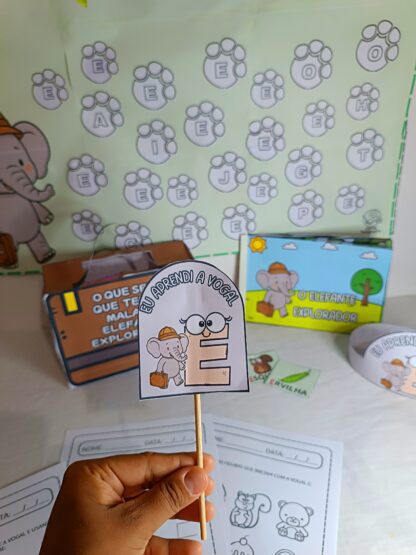 Kit educativo Vogal E 🐘 - Image 9