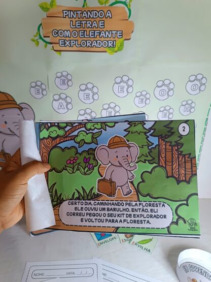 Kit educativo Vogal E 🐘 - Image 13
