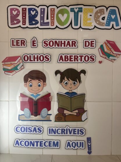 📚✨ Painel Biblioteca – Deixe sua biblioteca ainda mais encantadora! ✨📚