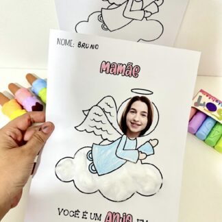 Cartão Dia das Mães Anjo