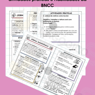 Jornal Radiofônico com atividades práticas e habilidades da BNCC