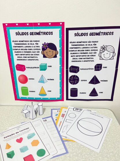KIT COMPLETO SÓLIDOS GEOMÉTRICOS