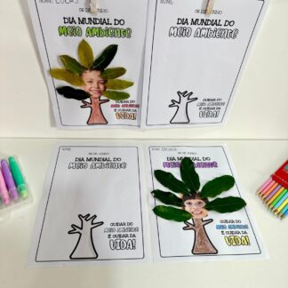 Atividade Meio Ambiente com folhas