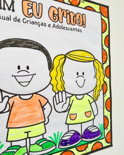 CARTAZ MAIO LARANJA "SE TOCAR EM MIM, EU "GRITO - Image 6