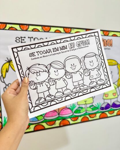 CARTAZ MAIO LARANJA "SE TOCAR EM MIM, EU "GRITO - Image 7