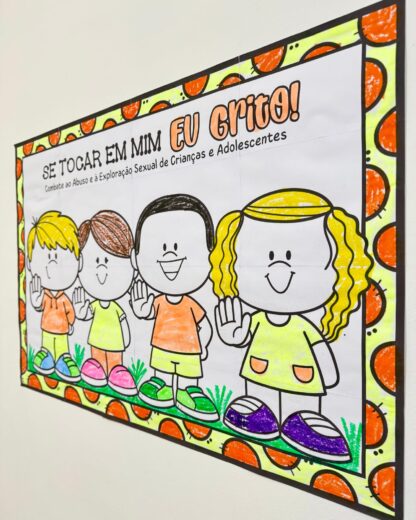 CARTAZ MAIO LARANJA "SE TOCAR EM MIM, EU "GRITO - Image 8