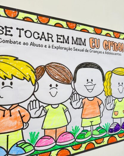 CARTAZ MAIO LARANJA "SE TOCAR EM MIM, EU "GRITO - Image 9