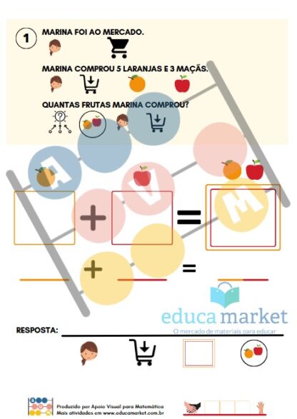 Problemas de Adição com Pictogramas - Imagem 3