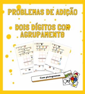Problemas de Adição: Dois Dígitos com Agrupamento
