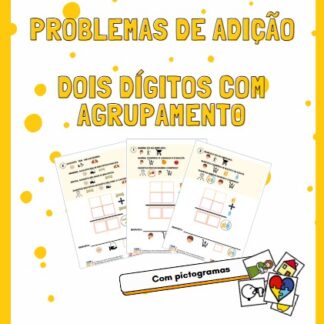 Problemas de Adição: Dois Dígitos com Agrupamento