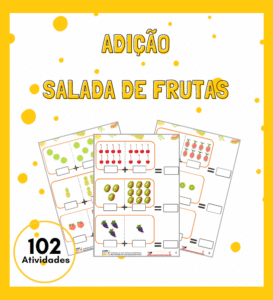 Adição com Pictórico: Salada de Frutas (102 contas)