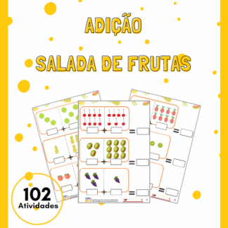 Adição com Pictórico: Salada de Frutas (102 contas)