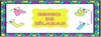 BINGO DAS SÍLABAS