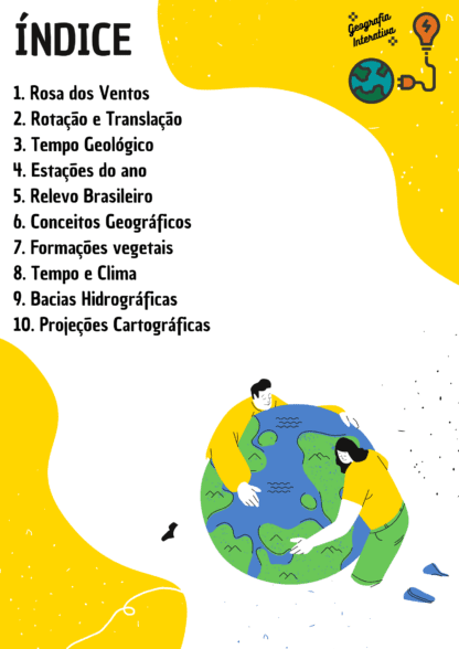 Apostila com 10 criptogramas de Geografia_6ano - Image 2