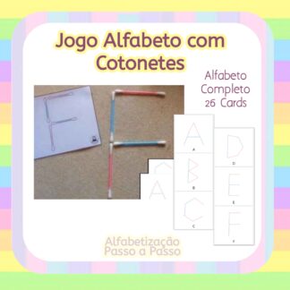 Jogo Alfabeto com Cotonetes