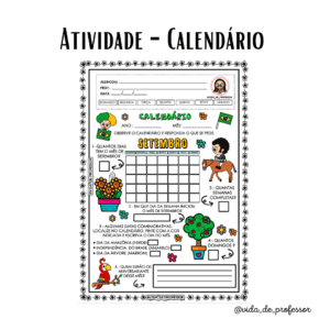 ATIVIDADE COM CALENDÁRIO