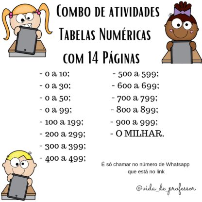 COMBO TABELAS NUMÉRICAS