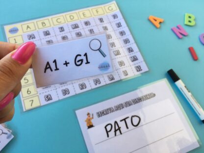 Jogo dos códigos Alfabetização sílabas simples