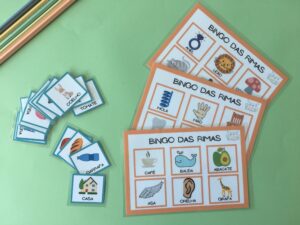 Bingo das Rimas Jogo de alfabetização