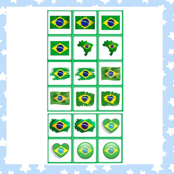 2 Jogos da Memória: Bandeira do Brasil