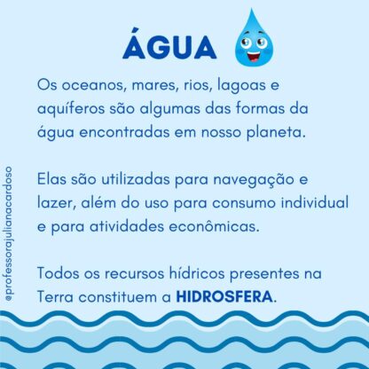 CARTAZES ciências - água