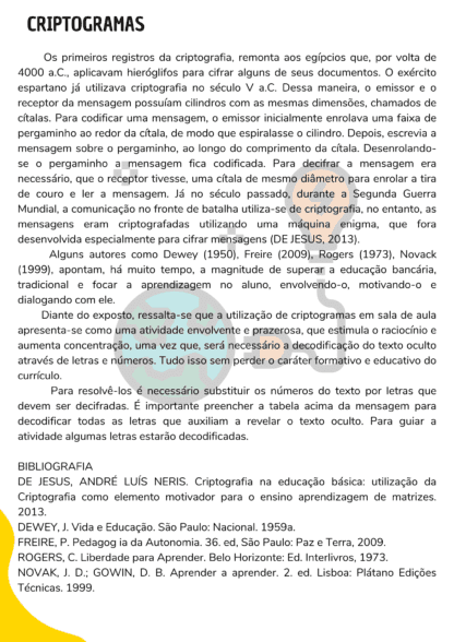 Apostila com 10 criptogramas_8º ano - Image 3
