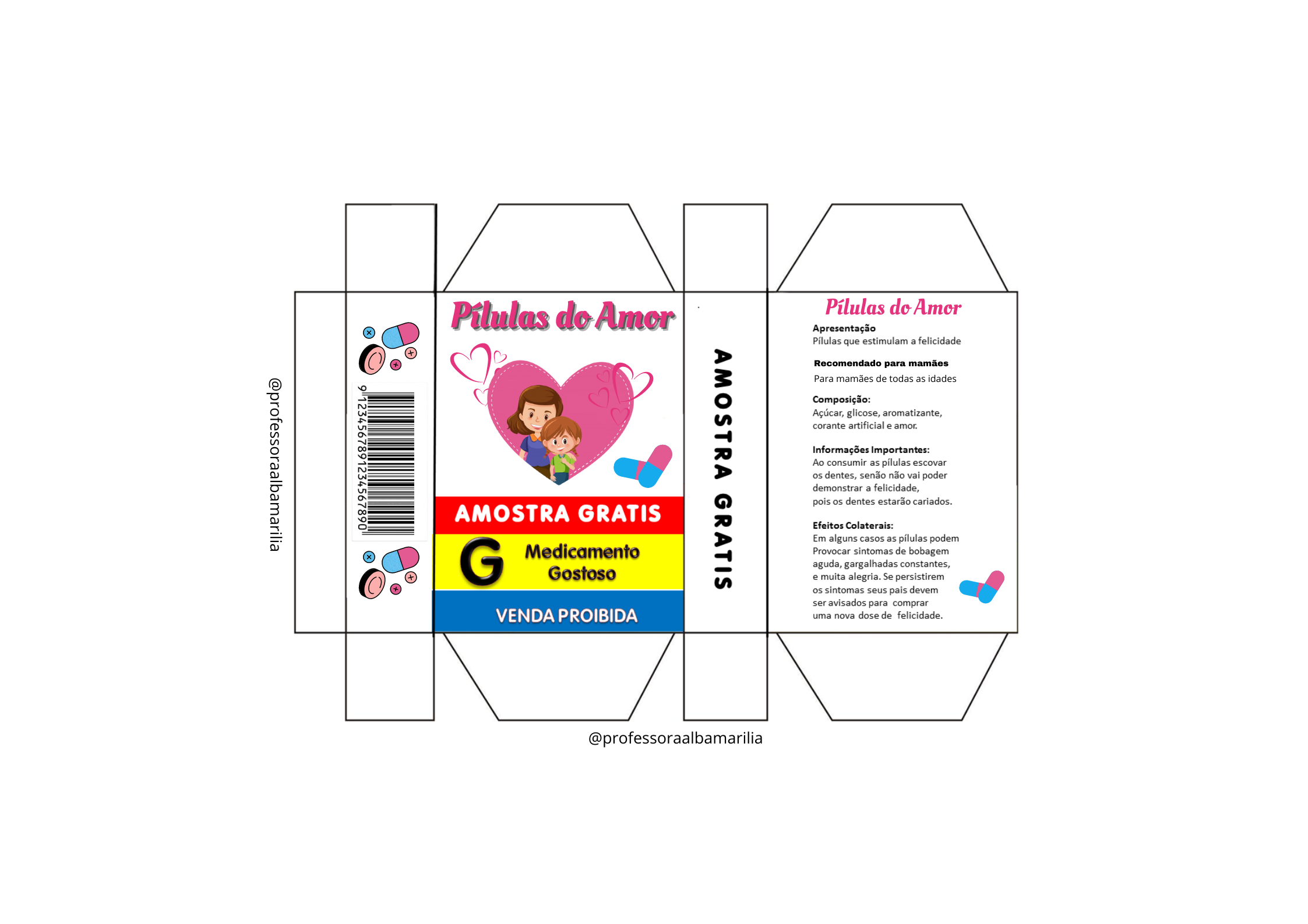 Lembrancinha Dia das Mães – Pílulas do Amor