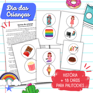 História Sorriso de criança + Palitoches