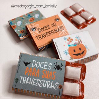 CAPINHAS PARA CHICLETES - HALLOWEEN