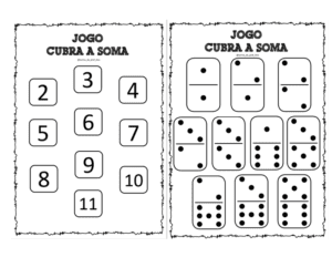 Jogo cubra a soma