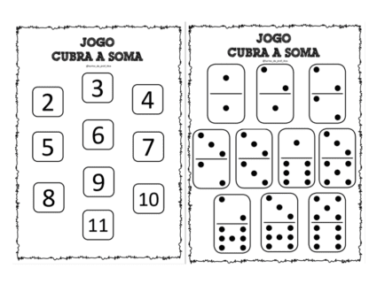 Jogo cubra a soma