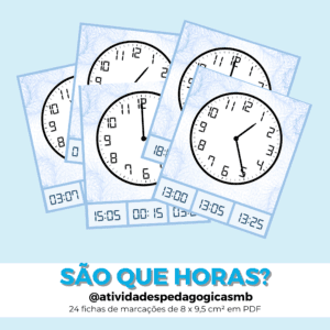 Fichas de marcações – são que horas? (PDF)