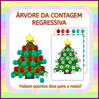 Árvore de Contagem Regressiva - Natal
