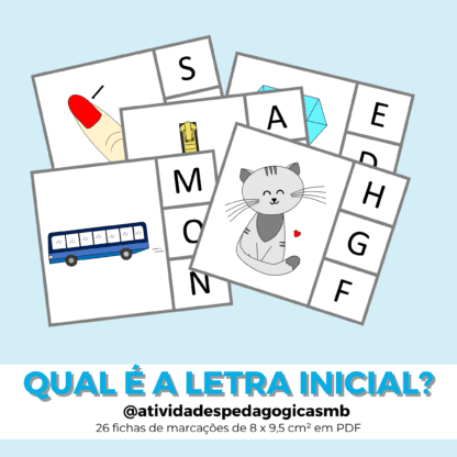 Fichas de marcações - qual é a letra inicial? (PDF)