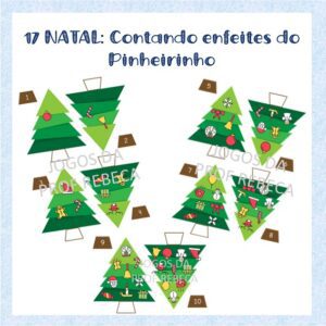 Contando enfeites do pinheirinho!