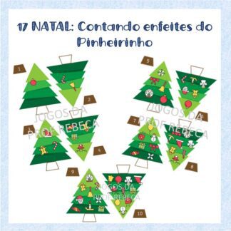 Contando enfeites do pinheirinho!