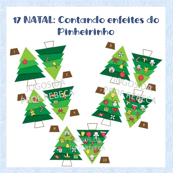 Contando enfeites do pinheirinho!