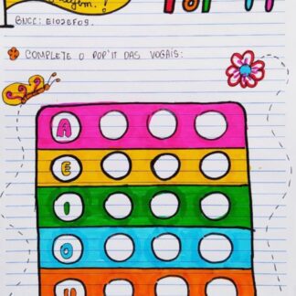 Caderno de atividades variadas (educação infantil).
