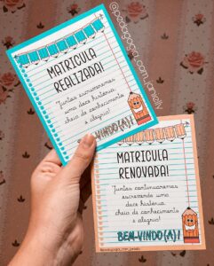 CARTÃO – MATRICULA