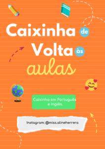 Molde de Caixinha de volta às aulas