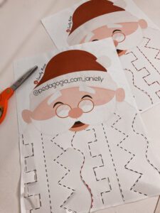 ATIVIDADE PONTILHADA – BARBA DO PAPAI NOEL