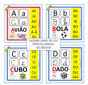 Alfabeto 2022 modelo Caderno