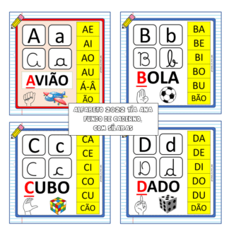 Alfabeto 2022 modelo Caderno